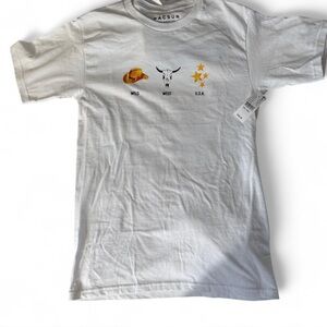 PacSun White Wild West Graphic men’s tee